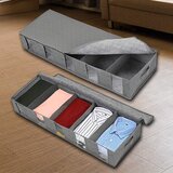 Dardanar 2 kosa podposteljna komoda, podposteljna vreča za shranjevanje oblačil 97x33x15cm, siva, (21205392) | Shoptok.si