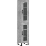 Maison Chic Visoka omara - Komoda - Predalnik betonsko siva 34,5x34x180 cm inženirski les, (21720985) | Shoptok.si
