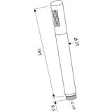 Sapho Medeninasta tuš ročka v zlati barvi ø 2 cm – | Shoptok.si