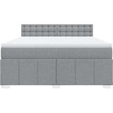 vidaXL Krevet s oprugama i madracem svjetlosivi 180x200 cm od tkanine | shoptok.hr