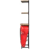 vidaXL Omarica za vino traktor 49x32x183 cm trden mangov les | Shoptok.si