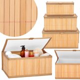  HA0153 KOŠARA ZA SKLADIŠTENJE OD BAMBUSOVA 3 KOMADA | shoptok.hr