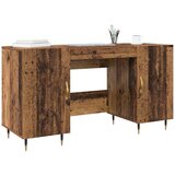 vidaXL Stol s policom Staro drvo 140 x 50 x 75 cm Konstruirano drvo | shoptok.hr