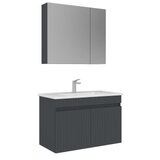 Hanah home Kupatilski ormarić sa umivaonikom i ogledalom (2 komada) Tivoli 85 692 | Eponuda.com