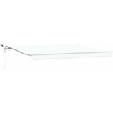  Skrovita tenda Bijelo 450 × 350 cm Poliester i metal | shoptok.hr