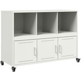 Maison Chic Komoda - Predalnik bela 100,5x39x72 cm jeklo, (21715867) Cene