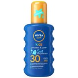 Nivea Sun Kids Protect & Care Sun Spray 5 in 1 SPF30 5 u 1 sprej za sunčanje 200 ml | shoptok.hr