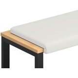  Jastučić za klupu Umjetna koža Bijela Dubina 35 cm | shoptok.hr