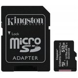 Kingston SDCS2/512GB MicroSD 512GB, Canvas Select Plus, Class 10 UHS-I U3 V30 A1, Read up to 100MB/s, Write up to 85MB/s, w/SD adapter | ePonuda.com