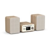 Pure Cisto klasicni stereo mini sistem u boji pamuka-bijela/hrast. Mikro stereo sustav. | shoptok.hr