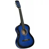 vidaXL Klasična kitara za začetnike in otroke modra 3/4 36", (20969966)