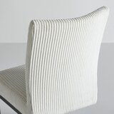 Bessagi Home Nihajni Stol Nelia, Bež, Rebrasti Žamet | Shoptok.si