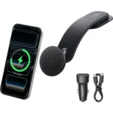 MagGo Magnetic Car Mount w Alloy Bracket Black
