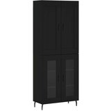  Visoka komoda crni 69 5x34x180 cm konstruirano drvo | shoptok.hr