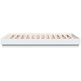 vidaXL Posteljni okvir z LED diodami bel 150x200 cm | Shoptok.si