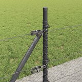  Heksagonalna ograda s betonskom osnovom 100 x 0,5 m Siva Mreža | shoptok.hr