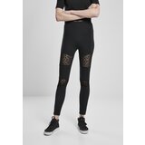 Urban Classics Women's Leggings Flock Lace Inset Black | shoptok.hr