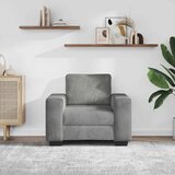 SOFA fotelja svijetlosiva 100x77x82 cm baršun | shoptok.hr