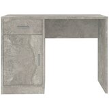  Radni stol s ladicom i ormarićem boja betona 100x40x73cm drveni | shoptok.hr