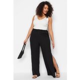 Trendyol Curve Plus Size Pants - Black - Wide leg Cijene