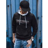DStreet Black men's sweatshirt with print BX5387 | Shoptok.si