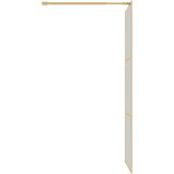  Stijenka za walk-in tuš s prozirnim staklom ESG zlatna 80x195cm | shoptok.hr