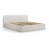 Micadoni Bijeli tapecirani bračni krevet s prostorom za odlaganje s podnicom 200x200 cm Elizabeth – | shoptok.hr