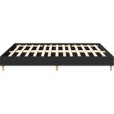  Okvir kreveta bez madraca crni 160x200 cm konstruiranog drva | shoptok.hr