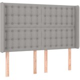  box spring s madracem LED svjetlosivi 140x200 cm tkanina | shoptok.hr
