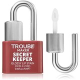 Trouble Maker Secret Keeper Lip Gloss Stain boja za usne za dugotrajni efekt nijansa Trickish Caramel Nude 5 ml Cijene