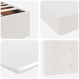  Okvir kreveta s madracima bijela 180x200 cm umjetna koža | shoptok.hr