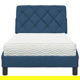  Krevet s madracem plavi 90 x 190 cm od tkanine | shoptok.hr