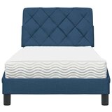  Postelja z vzmetnico modra 90x190 cm blago, (22053074) | Shoptok.si