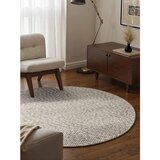 Elle Decoration Svetlo siva/kremno bela ročno tkana volnena okrogla preproga ø 200 cm Lyon Beans – | Shoptok.si