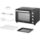 Sencor električna mini pećnica SEO 3580BK, 35 l, s dvije ploče za kuhanje | shoptok.hr