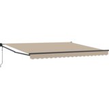 vidaXL Automatska uvlačiva tenda Bež 400x300 cm, Zamjenska tenda za okvir 4x3 m Bež | shoptok.hr