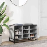 vidaXL Klupa za cipele siva Sonoma Konstruirano drvo i metal | shoptok.hr