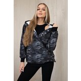 Kesi 3-piece MOOR set of sweatshirt, top and leggings black + graphite | ePonuda.com