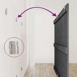  Stensko posteljno vzglavje sivo 159,5x3x90 cm trdna borovina, (20737541) | Shoptok.si