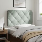  Jastuk za uzglavlje svjetlosivi 80 cm baršunasti | Eponuda.com