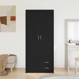 Ormarić s vratima Crni hrast 80 x 52 x 180 cm Konstruirano drvo | shoptok.hr