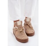 Boto Women's Sneakers on Platform with Furry Lining Beige Solvia | Shoptok.si