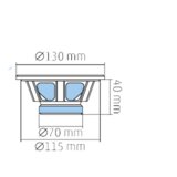 Sal Auto zvučnici, set, 130mm, 2x50W, 4 Ohm - BK 130 | shoptok.hr