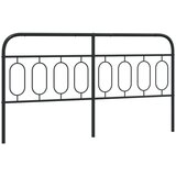  Metalno uzglavlje crno 193 cm | shoptok.hr