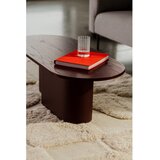 noo.ma Bordo rdeča klubska mizica z mizno ploščo v hrastovem dekorju 50x115 cm Looi – | Shoptok.si
