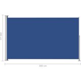  Zložljiva stranska tenda za teraso 200x300 cm modra | Shoptok.si