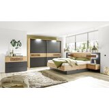 CARRYHOME OMARA Z DRSNIMI VRATI, barve grafita, barve hrasta | Shoptok.si