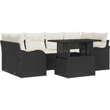  Sjedeća garnitura za vrt 7 kom. 6-Broj sjedala Crna Poli Ratan 234 x 122,5 x 85 cm | Shoptok.si