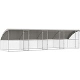  Pasja lopa s shranjevanjem 4 pcs srebrna 8 x 2 x 2 m Jeklo - - Srebrna - 89.2 - 8 x 2 x 2 m - 2025-vidaXL-TOPSELLER | Shoptok.si