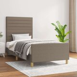  Za krevet s uzglavljem smeđesivi 80x200 cm od tkanine Cijene
